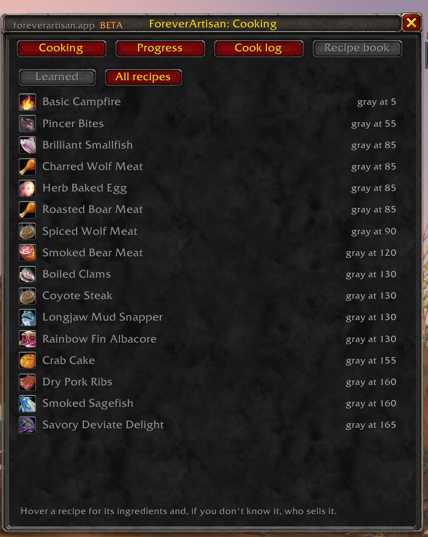 Cooking recipe book